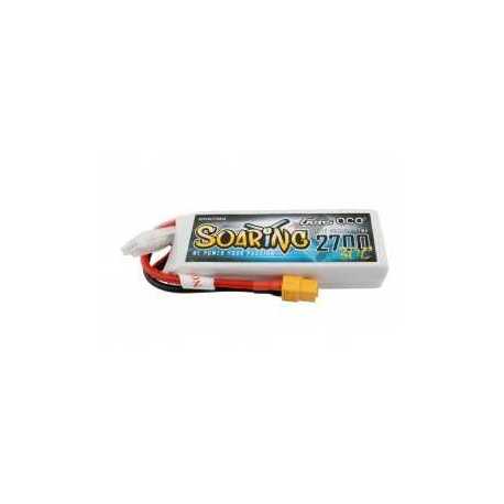 Gens ace Soaring 2700mAh 11.1V 30C 3S1P Lipo Battery Pack with XT60 plug