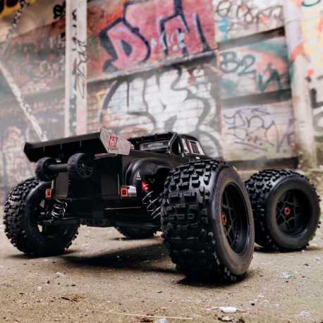 1/8 NOTORIOUS 6S V5 4WD BLX Stunt Truck with Spektrum Firma RTR, Black