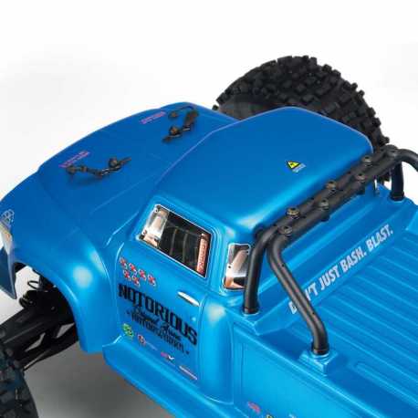 1/8 NOTORIOUS 6S V5 4WD BLX Stunt Truck with Spektrum Firma RTR, Black