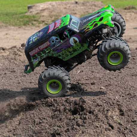 LMT 4WD Solid Axle Monster Truck RTR, Grave Digger Verde