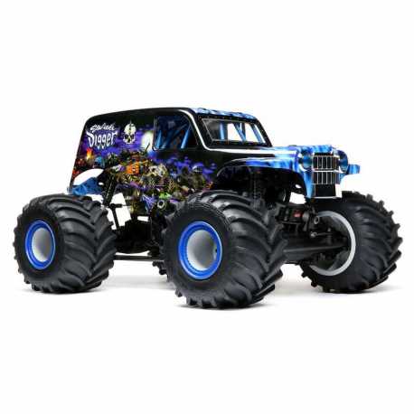 LMT 4WD Solid Axle Monster Truck RTR, Grave Digger Verde