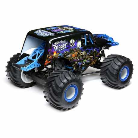 LMT 4WD Solid Axle Monster Truck RTR, Grave Digger Verde
