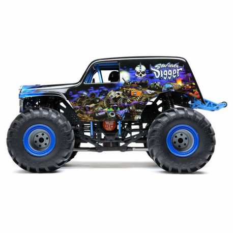 LMT 4WD Solid Axle Monster Truck RTR, Grave Digger Verde