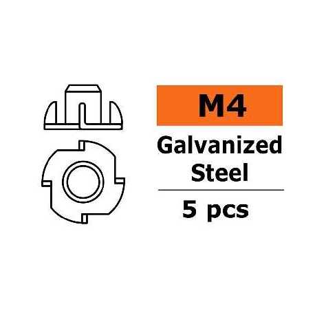 Tuerca Autoempotrable M4 ( 5Und )