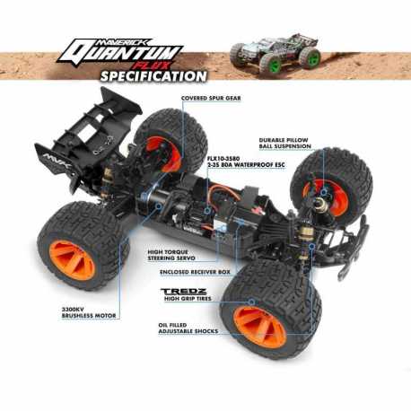QUANTUM XT FLUX 80A 1/10 4WD TRUCK - BLUE