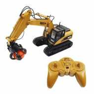 EXCAVADORA HUINA 1570 1/14 PINZA DE 4 BRAZOS (PINZA Y BRAZO METALICOS) 2,4GHZ 2