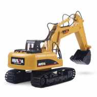 EXCAVADORA HUINA 1550 1/14 PALA Y GANCHO METALICOS 2,4GHZ 2