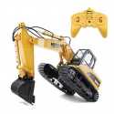 EXCAVADORA HUINA 1550 1/14 PALA Y GANCHO METALICOS 2,4GHZ