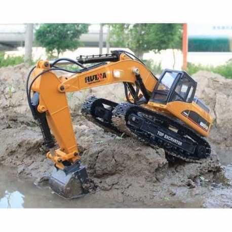 EXCAVADORA HUINA 1580 1/14 METALICA 2,4GHZ PROFESIONAL