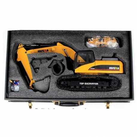 EXCAVADORA HUINA 1580 1/14 METALICA 2,4GHZ PROFESIONAL