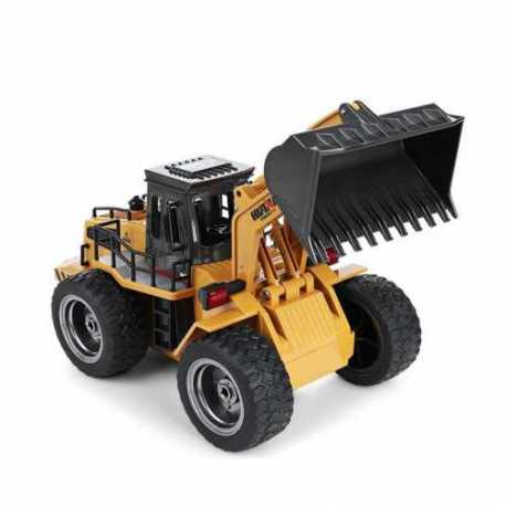 BULLDOZER RETROEXCAVADORA HUINA1583 1/14 METALICA 2,4GHZ
