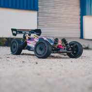 1/8 TLR Tuned TYPHON 4WD Roller Buggy, Pink/Purple 2