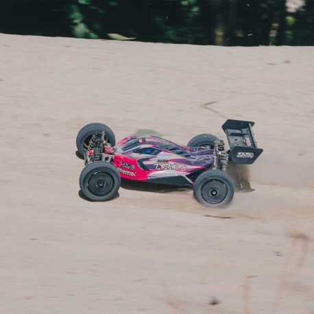 1/8 TLR Tuned TYPHON 4WD Roller Buggy, Pink/Purple