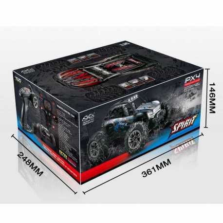 Scale 1:16 4WD High Speed Monster Truck, 2,4GHz Black/Red