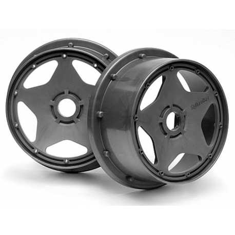 SUPER STAR WHEEL GUNMETAL (120x60mm/2pcs)