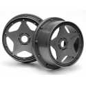 SUPER STAR WHEEL GUNMETAL (120x60mm/2pcs)