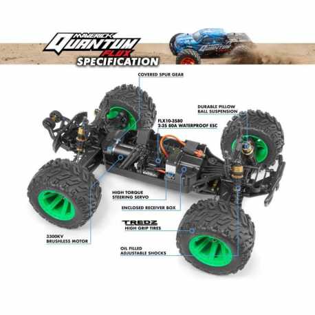 QUANTUM XT FLUX 80A 1/10 4WD TRUCK - BLUE