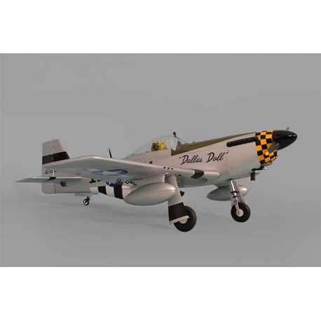 MUSTANG P51 GP/EP 50-61CC SCALE 1:5 ¼ ARF