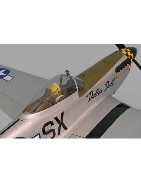 MUSTANG P51 GP/EP 50-61CC SCALE 1:5 ¼ ARF