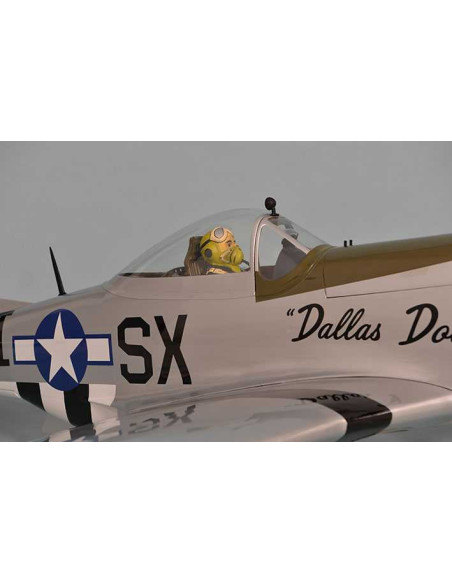 MUSTANG P51 GP/EP 50-61CC SCALE 1:5 ¼ ARF