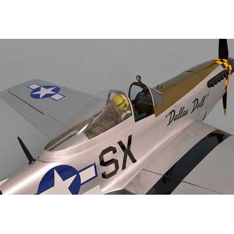 MUSTANG P51 GP/EP 50-61CC SCALE 1:5 ¼ ARF