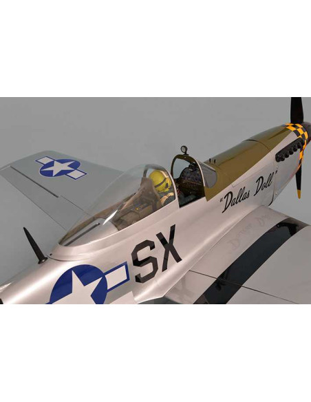 MUSTANG P51 GP/EP 50-61CC SCALE 1:5 ¼ ARF