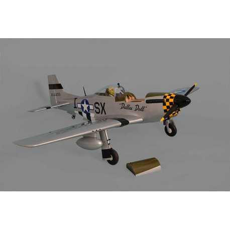 MUSTANG P51 GP/EP 50-61CC SCALE 1:5 ¼ ARF