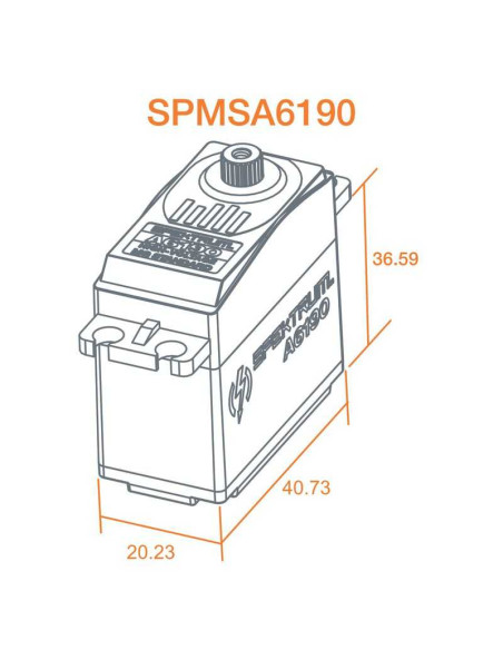 A6190 Standard Metal Gear HV Aircraft Servo