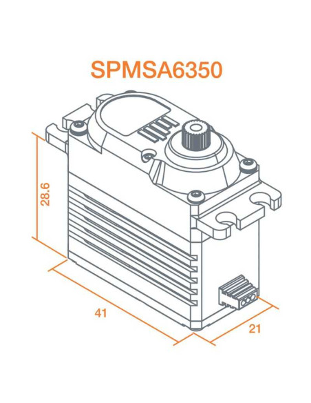 A6350 Ultra Torque / High Speed Brushless HV Servo