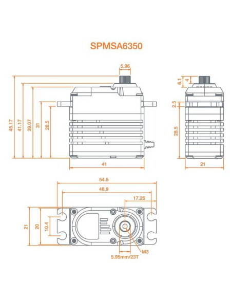 A6350 Ultra Torque / High Speed Brushless HV Servo