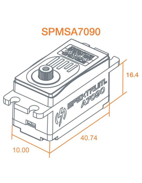 A7090 Brushless Low Profile Metal Gear HV Servo