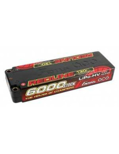 Gens ace Redline Series 6000mAh 7.6V 130C 2S2P HardCase HV Lipo Battery 2