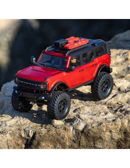 1/24 SCX24 2021 Ford Bronco 4WD Truck Brushed RTR, Red