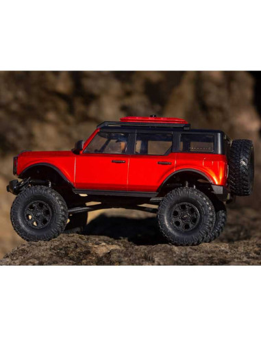 1/24 SCX24 2021 Ford Bronco 4WD Truck Brushed RTR, Red