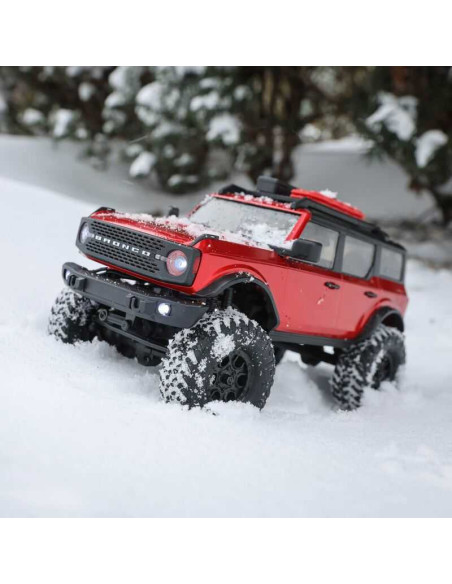 1/24 SCX24 2021 Ford Bronco 4WD Truck Brushed RTR, Red