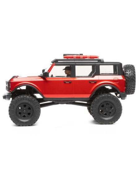 1/24 SCX24 2021 Ford Bronco 4WD Truck Brushed RTR, Red