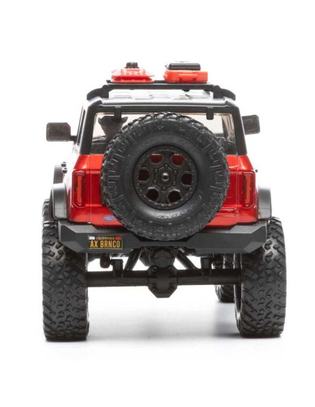 1/24 SCX24 2021 Ford Bronco 4WD Truck Brushed RTR, Red