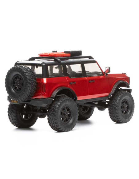 1/24 SCX24 2021 Ford Bronco 4WD Truck Brushed RTR, Red