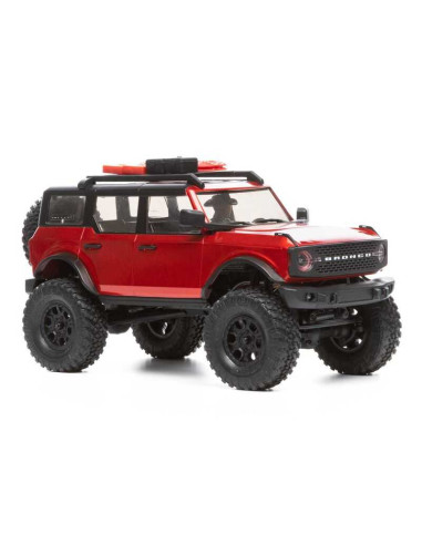 1/24 SCX24 2021 Ford Bronco 4WD Truck Brushed RTR, Red