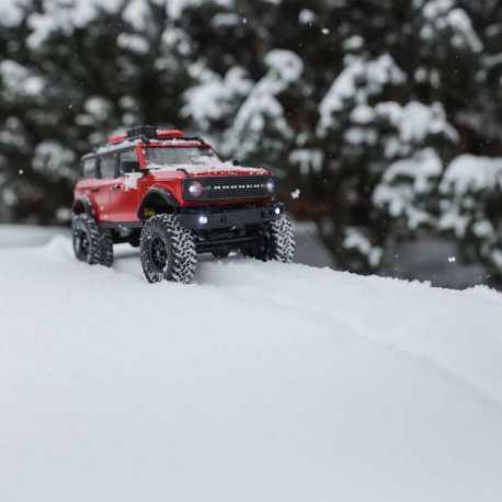 1/24 SCX24 2021 Ford Bronco 4WD Truck Brushed RTR, Red