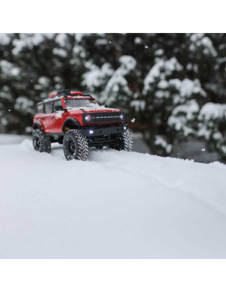1/24 SCX24 2021 Ford Bronco 4WD Truck Brushed RTR, Red