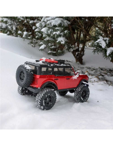 1/24 SCX24 2021 Ford Bronco 4WD Truck Brushed RTR, Red