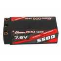 Gens ace 5500mAh 7.6V High Voltage 120C 2S2P Racing Series Shorty Black HardCase Lipo65