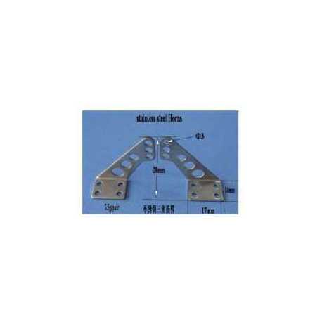 Control Horn - 22mm -ALUMINIO L17×H30mm×Φ2.8