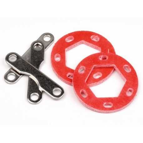 DUAL FIBERGLASS BRAKE DISK 19x35x2.5mm/ PLATE SET 