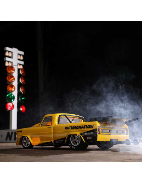 1/10 '68 Ford F100 22S 2WD No Prep Drag Truck Brushless RTR, Magnaflow