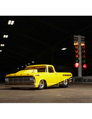 1/10 '68 Ford F100 22S 2WD No Prep Drag Truck Brushless RTR, Magnaflow