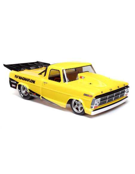 1/10 '68 Ford F100 22S 2WD No Prep Drag Truck Brushless RTR, Magnaflow