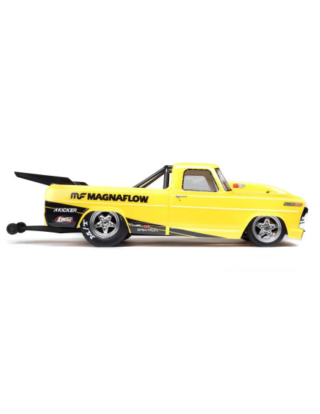 1/10 '68 Ford F100 22S 2WD No Prep Drag Truck Brushless RTR, Magnaflow
