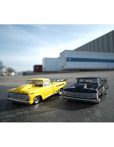 1/10 '68 Ford F100 22S 2WD No Prep Drag Truck Brushless RTR, Magnaflow
